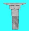 Flat Head, Square Neck Elevator Bolt