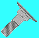 Flat Head, Square Neck Elevator Bolt