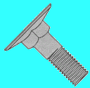 Flat Head, Square Neck Elevator Bolt