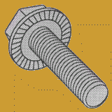 Serrated Flange Screws, Hex Washer Head