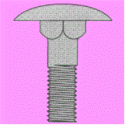 Round Head, Square Neck Step Bolt